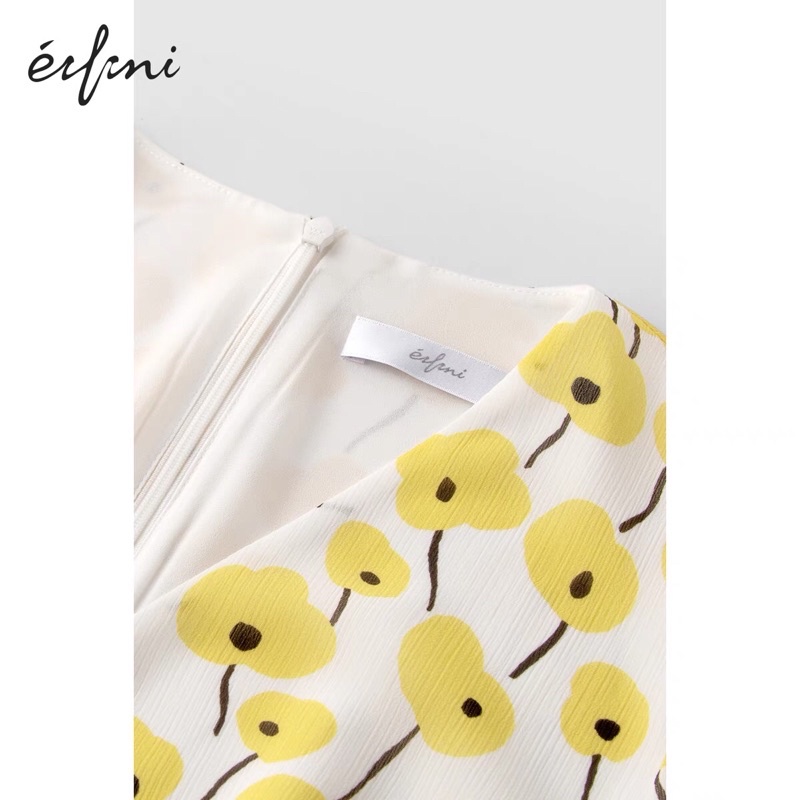 Đầm hoa vàng Eifini