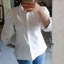 Áo chất vài đẹp Giao nhanh Tay bồng Chị em ai bị vai to thì tránh kiểu này ra Hoặc giảm cân mặc đẹp hơn Size L là vừa in 1m58 nặng 56kg Mặc cũng được Kết hợp vs chân váy đen