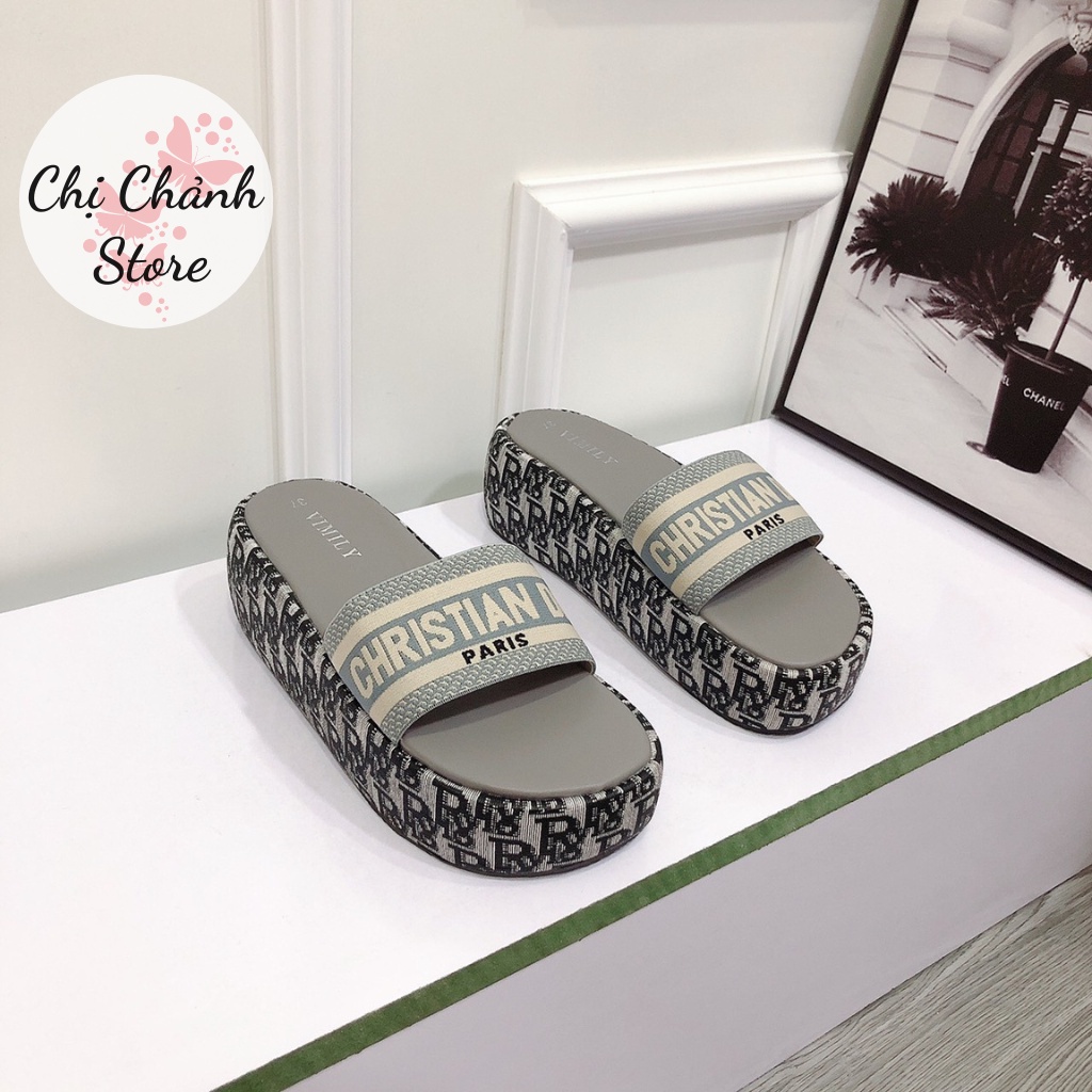 Dép Xuồng Nữ, Dép Đế Bánh Mì 7p Mẫu Mới Cực HOT Quai Mềm Co Giãn Đế Nhẹ Họa Tiết Bọc Full Viền - Chị Chảnh Store