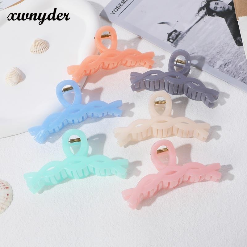 Korean Women Hair Clip Girls Pearl Hairpins Hair Crab Claw Hair Clamps Barrettes Cross Hair Claw Fashion Hair Accessories