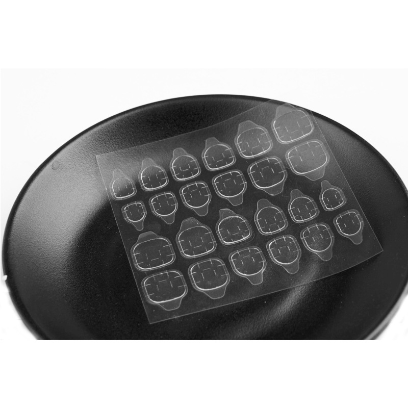 Bộ 12/24 Miếng Dán silicone Trong Suốt Trang Trí Móng Tay
