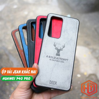 Ốp lưng huawei p40 pro chống bám vân tay hình Nai 3D nhiều màu sắc phụ kiện điện thoại huỳnh tân store