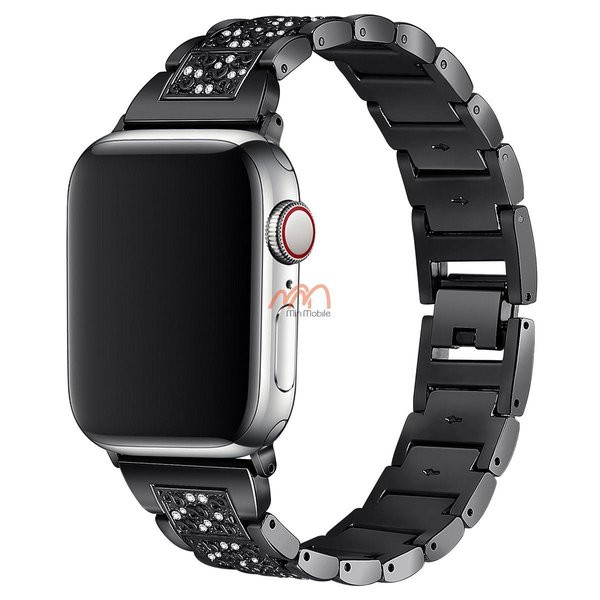 Dây kim loại đính đá Apple Watch seri 1 2 3 4 5