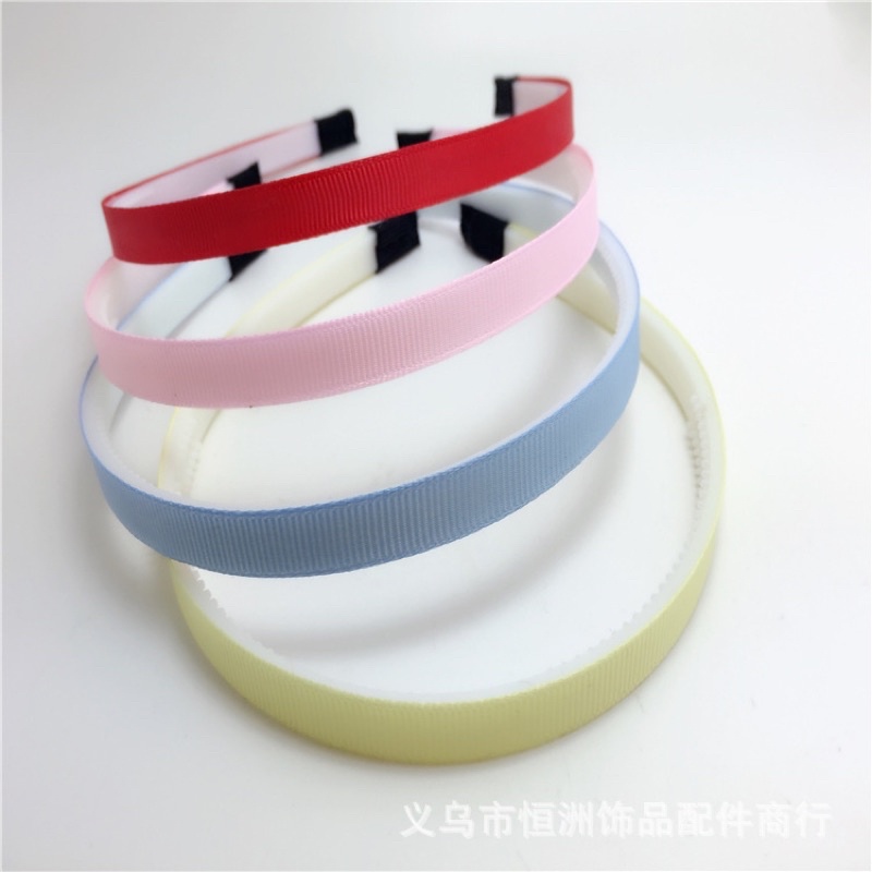 1CM BỜM NHỰA CÓ RĂNG DÁN SẴN NHIỀU MÀU PHỤ KIỆN TÓC DIY HANDMADE