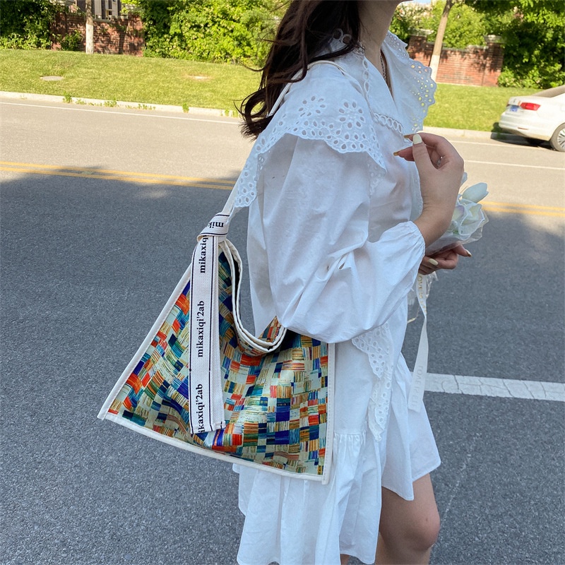 Túi Tote Đeo Vai Kích Thước Lớn Phong Cách Hàn Quốc Thời Trang Mùa Hè Mới 2022 Dành Cho Bạn Nữ