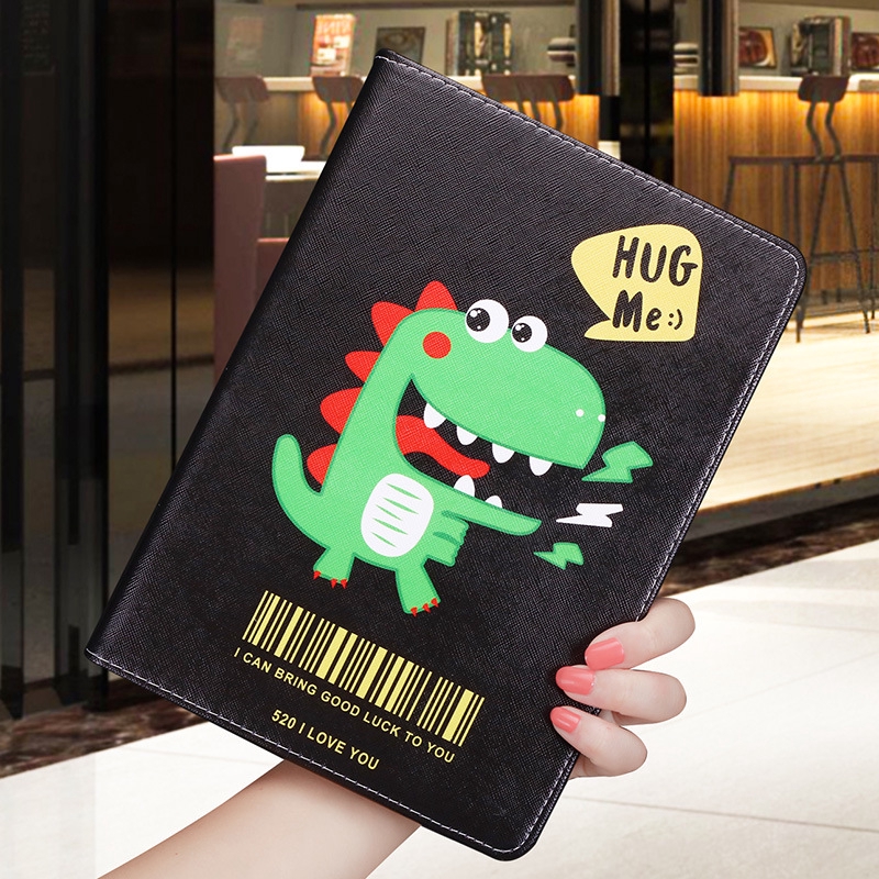 Cartoon Smart Case For ipad air mini 1 2 3 4 pro 9.7 10.5 inch air 3 10.5 lovely Dinosaur Folding Stand Cover ipad 9.7