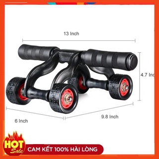 Con lăn tập cơ bụng gym yoga Con lăn tập cơ bụng 4 bánh tại nhà
