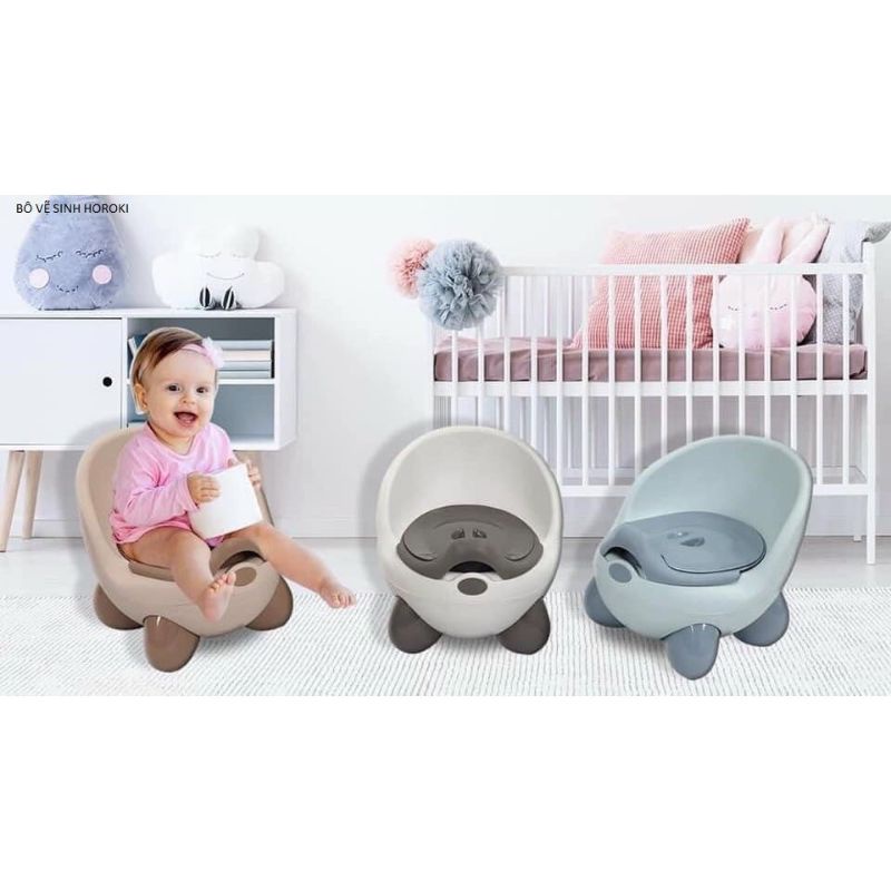 Bô Ngồi Vệ Sinh Cho Trẻ Em Có Nắp Đậy Hokori