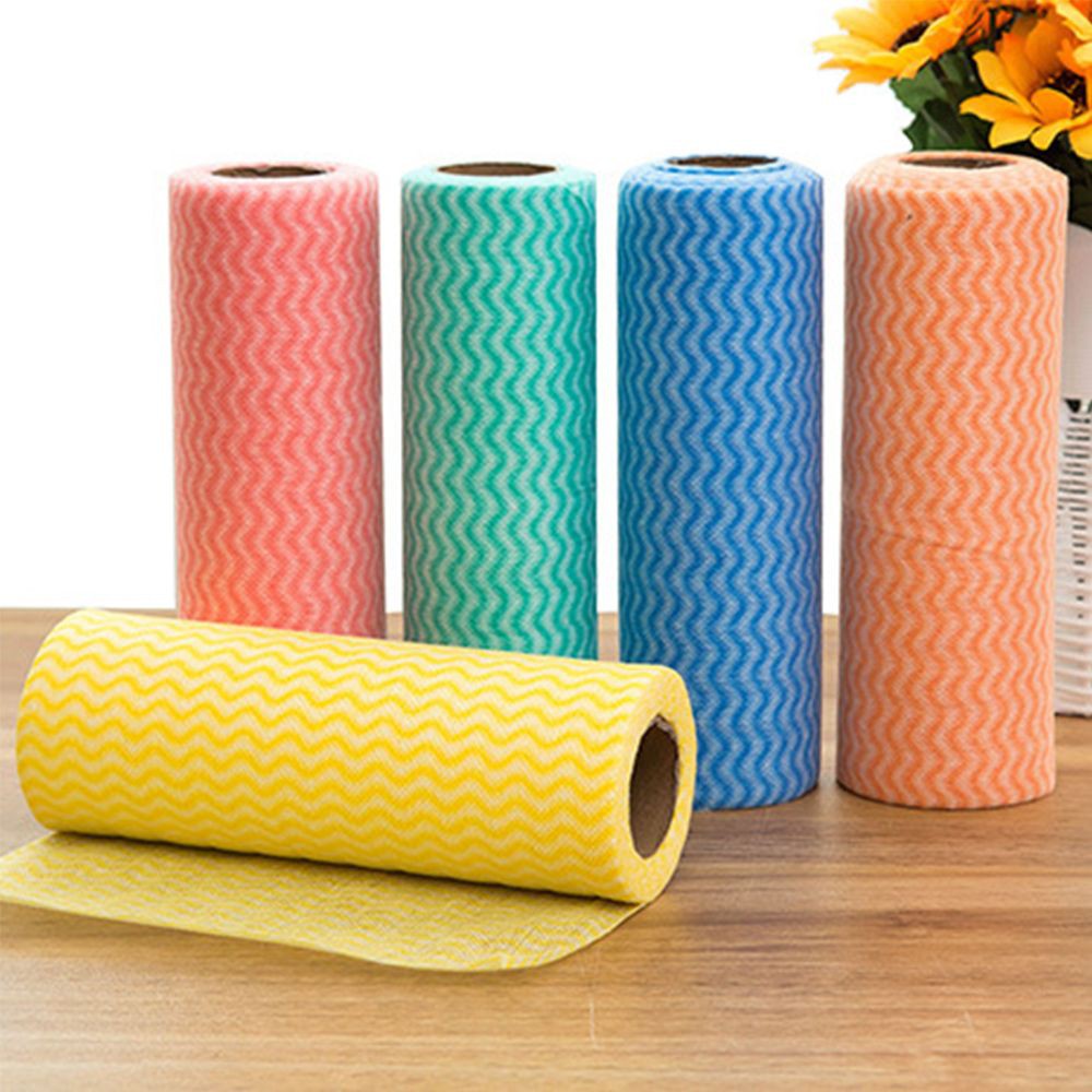 Cuộn vải mềm dùng một lần đa năng sử dụng tiện lợi cho nhà bếp nhiều màu sắc để lựa chọn