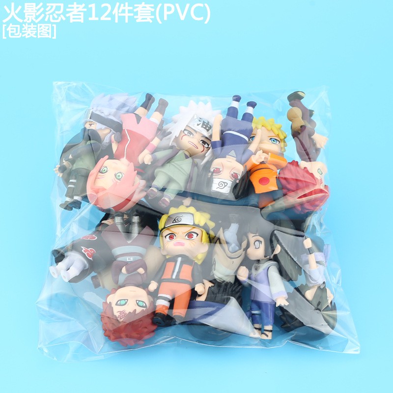 [SET 12 EM] BỘ ĐẸP MÔ HÌNH CHIBI Naruto Sakura Sasuke trong phim Naruto đồ chơi naruto anime figure obito KAKASHI gaara