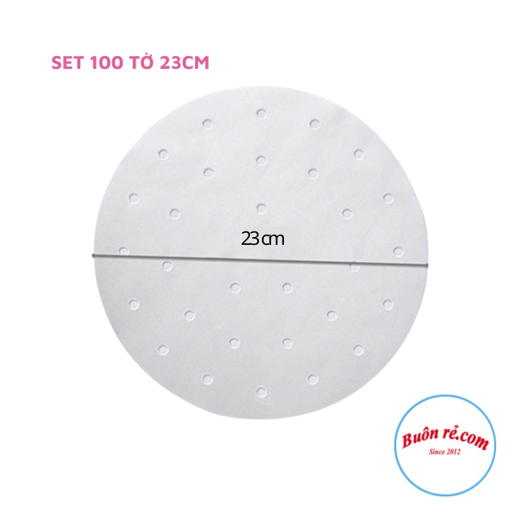 Set 100 tờ giấy nến các size đục lỗ dùng để nấu ăn, tiện lợi - Buôn rẻ 01050