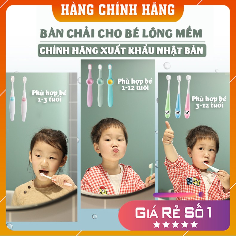 [Mã 267FMCGSALE giảm 8% đơn 500K] Bàn Chải Cho Bé Lông Mềm Hàng Chính Hãng Xuất Nhật