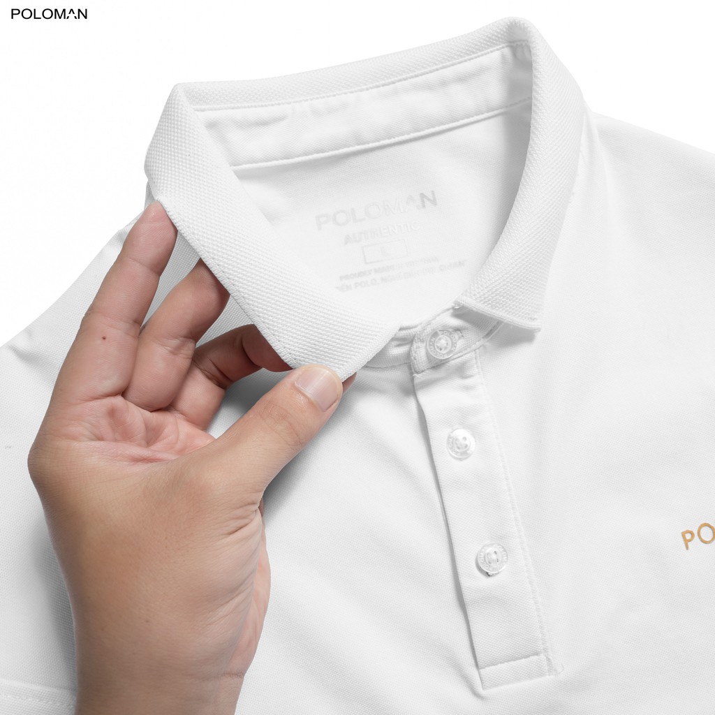 Áo Polo nam cổ bẻ phối CHAD vải cá sấu Cotton xuất xịn,chuẩn form, sang trọng - thanh lịch - POLOMAN | BigBuy360 - bigbuy360.vn