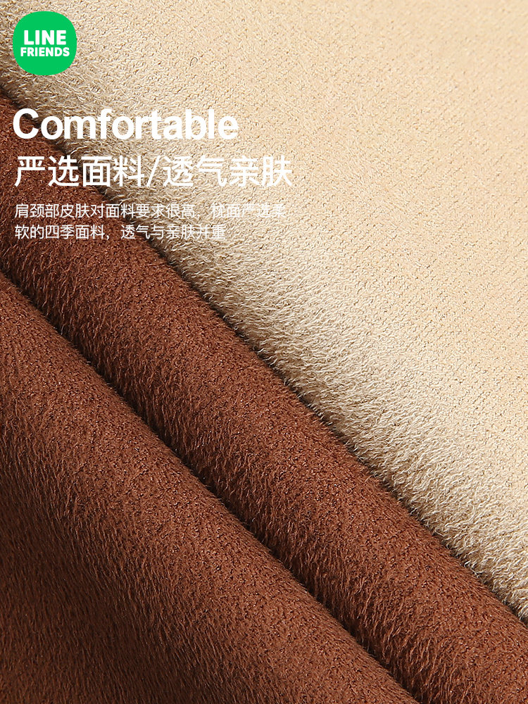 Line Friends Gối Tựa Đầu Trên Xe Hơi Kiểu Dáng Hoạt Hình Dễ Thương