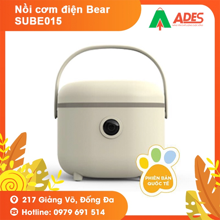 Nồi cơm điện Bear SUBE015 - BẢN QUỐC TẾ - Bảo Hành Chính Hãng 12 Tháng - Nấu Cơm, Nấu Cháo, Giữ Ấm, Làm Bánh - NEW 2021