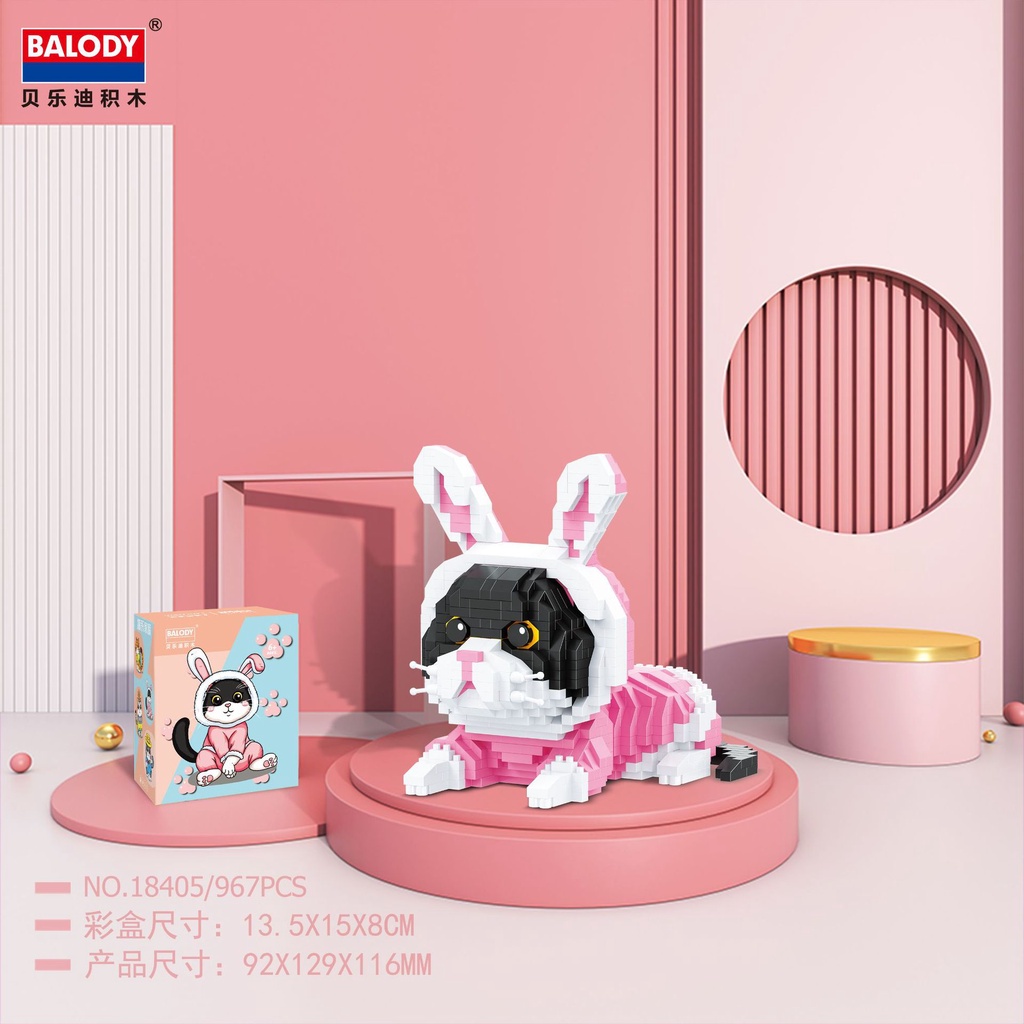 Đồ Chơi Lắp Ráp Mô Hình Mèo Sáng Tạo 18404-18407