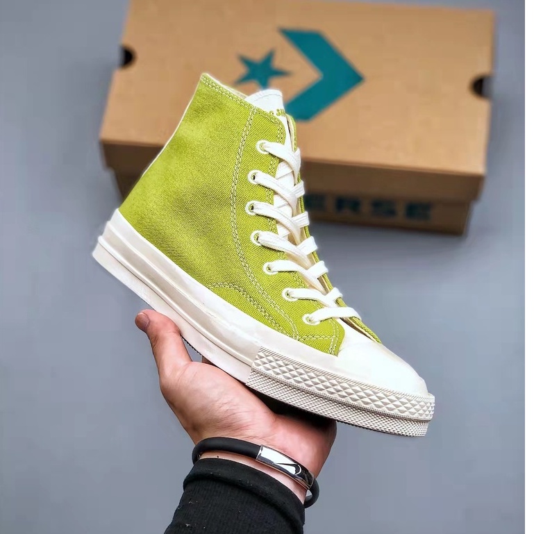 Giày Thể Thao Converse 1970S Cổ Cao Màu Xanh Bơ Thời Trang Cho Nam Và Nữ-1505