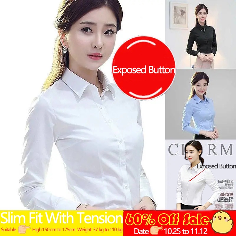 Áo sơ mi nữ dài tay hở eo thời trang