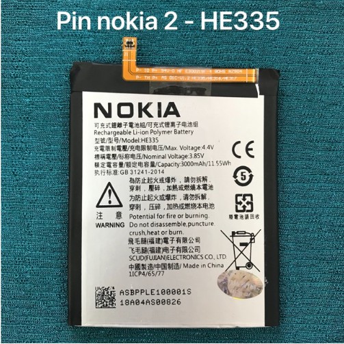 Pin thay zin cho Nokia 2 ( HE335) 3000mAh - Bảo hành 6 tháng