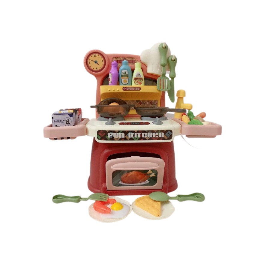 Đồ Chơi Bộ Bếp Nấu Ăn Fun Kitchen Cho Bé, Thiết Kế Sắc Sảo,Có Nhạc Và Sử Dụng Vòi Nước, Thiết Kế Ngộ Nghĩnh - SUMOSHOP68