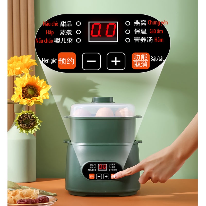 Nồi Nấu Cháo Chậm Changhong - Nồi Nấu Chậm - Nồi Hầm Cách Thủy - Nồi Ninh Cháo Cho Bé Đa Năng