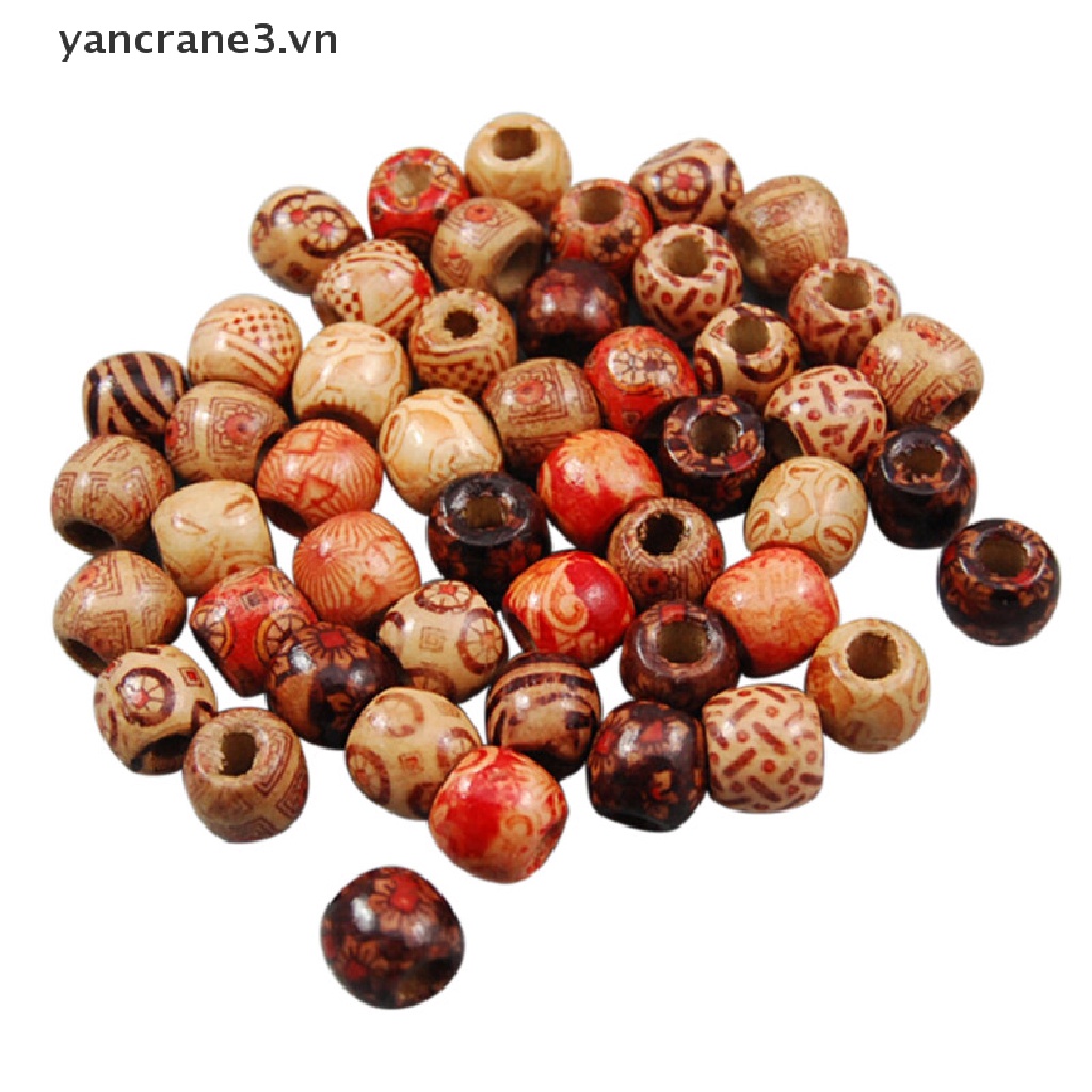 Bộ 50 Hạt Xỏ Lỗ Làm Tóc Dreadlock DIY yancrane3.vn