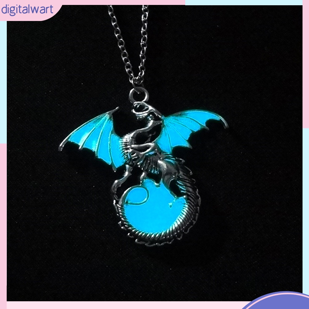 Dây chuyền hình rồng phát sáng trong đêm phong cách cổ điển thanh lịch dành cho nữ