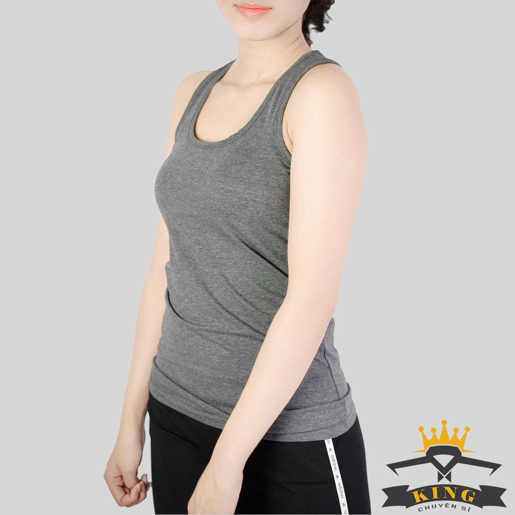 Áo thun ba lỗ nữ KING áo 3 lỗ nữ thể thao gym yoga U01