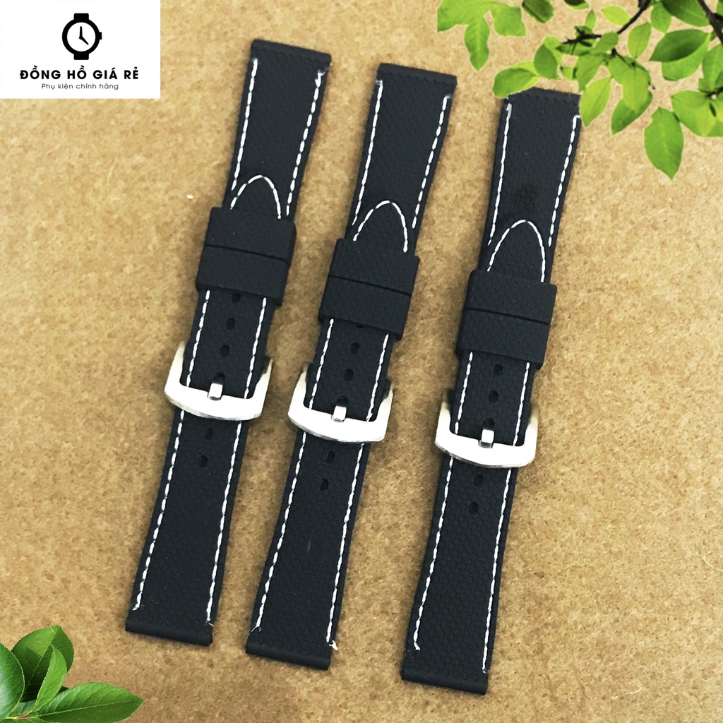 Dây đồng hồ cao su thể thao 20mm 22mm