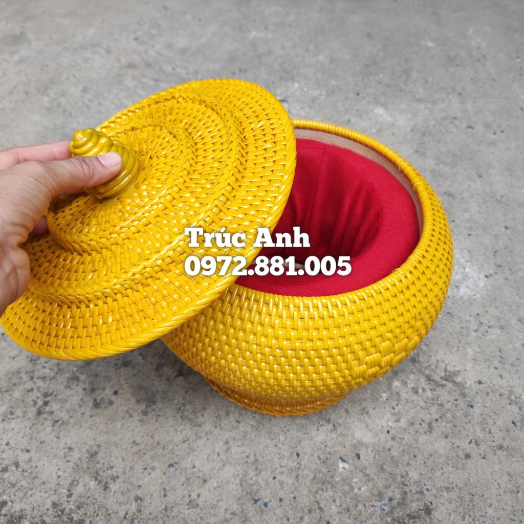 Giỏ ủ , giỏ đựng tích bằng mây CAO CẤP