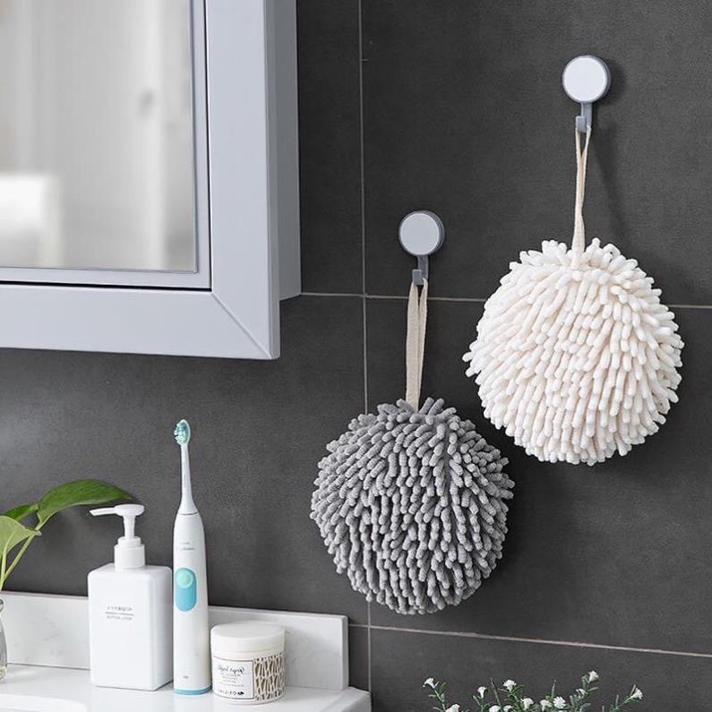 Khăn Lau Tay Tròn San Hô Chenille Thấm Hút Siêu Tốt -Gia Dụng Mai Chi