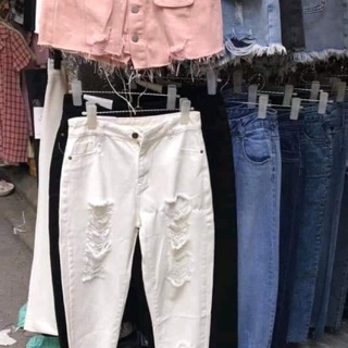 Quần đen rách sai s