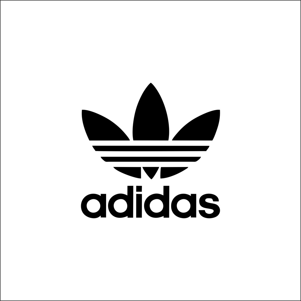 Hình ủi , hình ép nhiệt - Logo Adidass 3 lá in ngực  nhiều màu