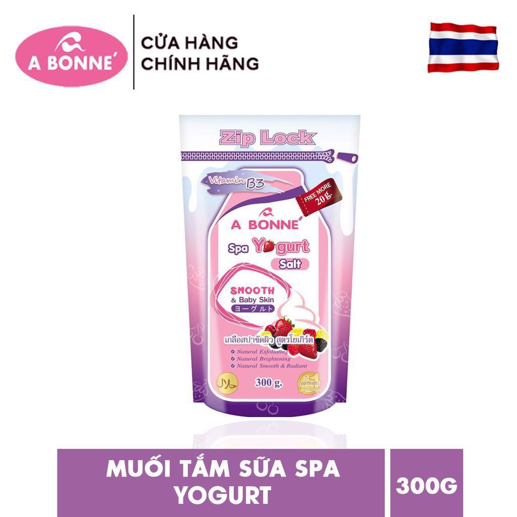 Muối Tắm Trắng và Tẩy Tế Bào Chết A Bonne Spa Yogurt Salt 350g