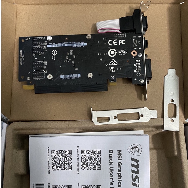 VGA card N210 1gb bo lùn và cao lắp tất cả các loại máy tính để bàn new full box bán giá thanh lý