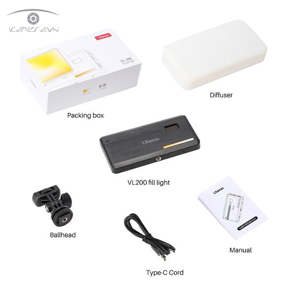 ĐÈN LED ĐỔI MÀU ULANZI VL200 BI-COLOR LED VIDEO LIGHT