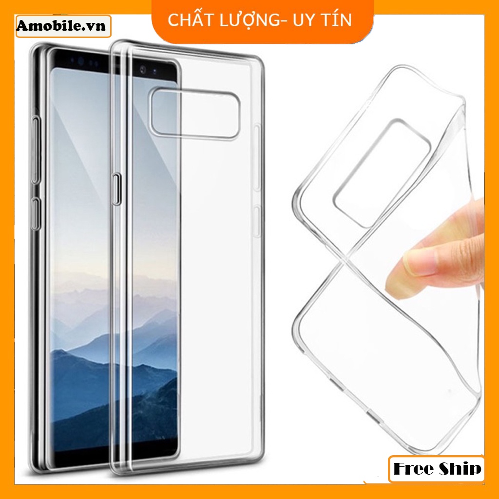 Ốp lưng silicon trong suốt samsung galaxy note8/ ốp lưng chống va đập silicon trong suốt cho máy note8