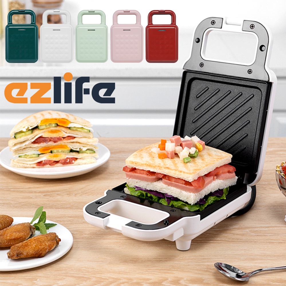 Máy nướng bánh mì 2 trong1 Máy ăn sáng tại nhà Máy ép bánh mì làm nóng máy nướng bánh mì Máy nướng chảo nướng điện17185