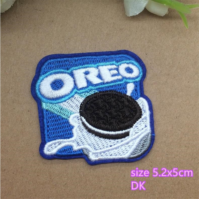 Nhãn Dán Trang Trí Quần Áo Thêu Hình Thức Ăn Nhanh Độc Đáo diy