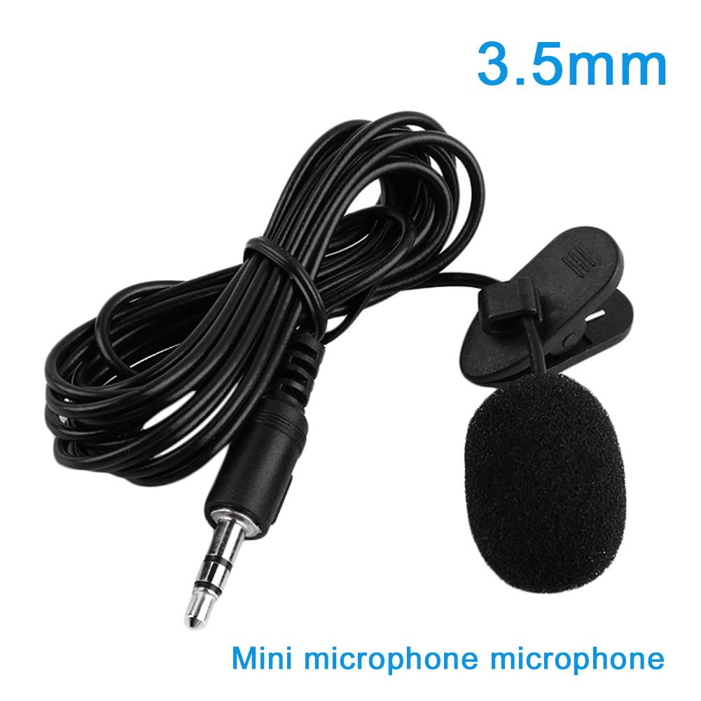 Máy tính rảnh tay 3,5 mm Kẹp trên micrô mini ve áo