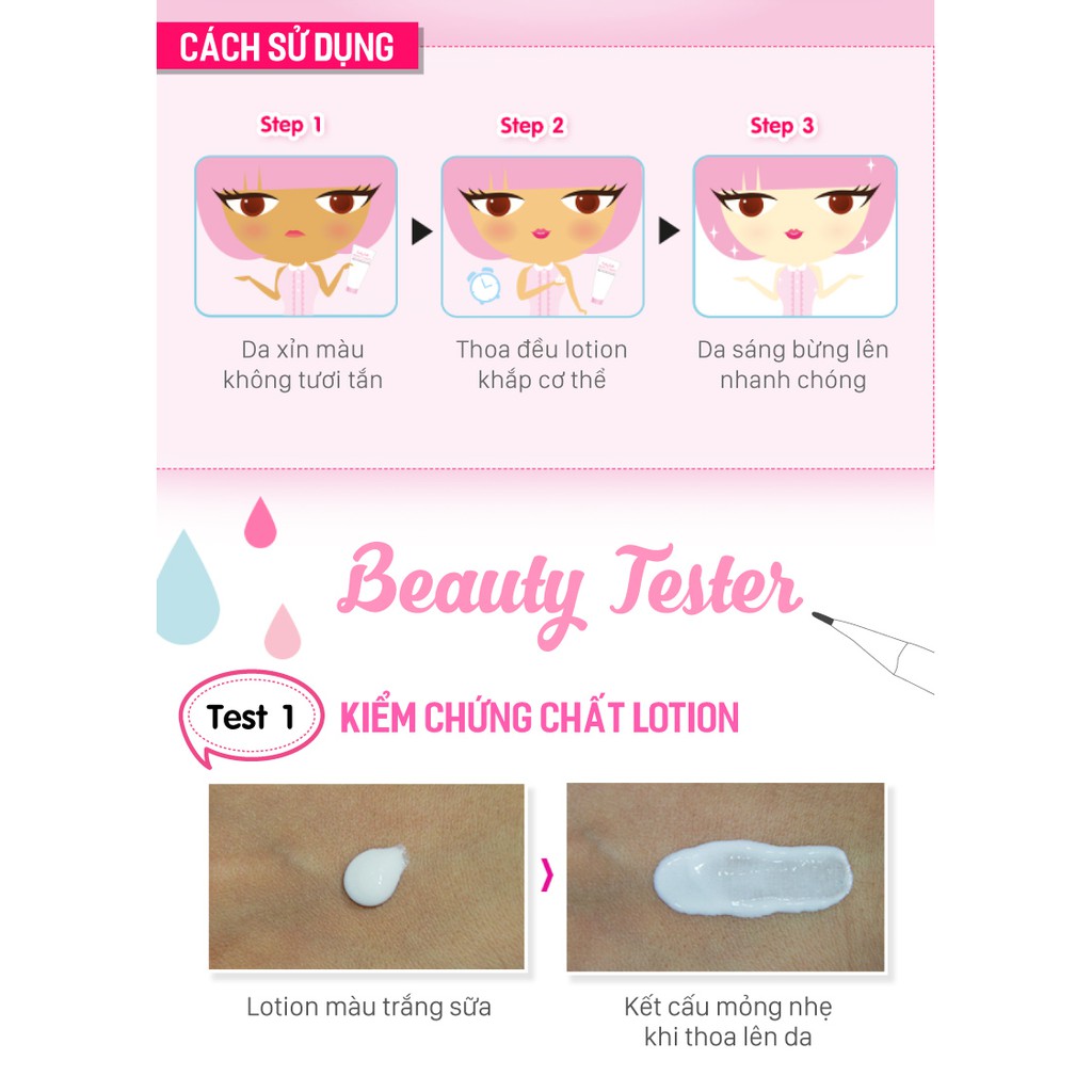 Sữa Dưỡng Thể Trắng Da Toàn Thân Cathy Doll Ready 2 White Whitener Body Lotion 150ml