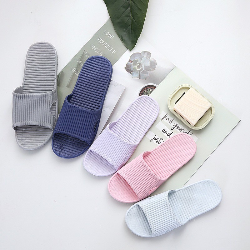 Dép Đi Trong Nhà Siêu Cute, Dép Lê Nam Nữ Chống Trơn Trượt, Siêu Nhẹ, Êm Chân Không Bong Tróc Đi Nhà Tắm Văn Phòng 2067