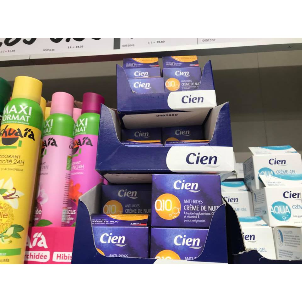 Set kem dưỡng ẩm Cien Q10 ngày đêm chống lão hóa và trắng da