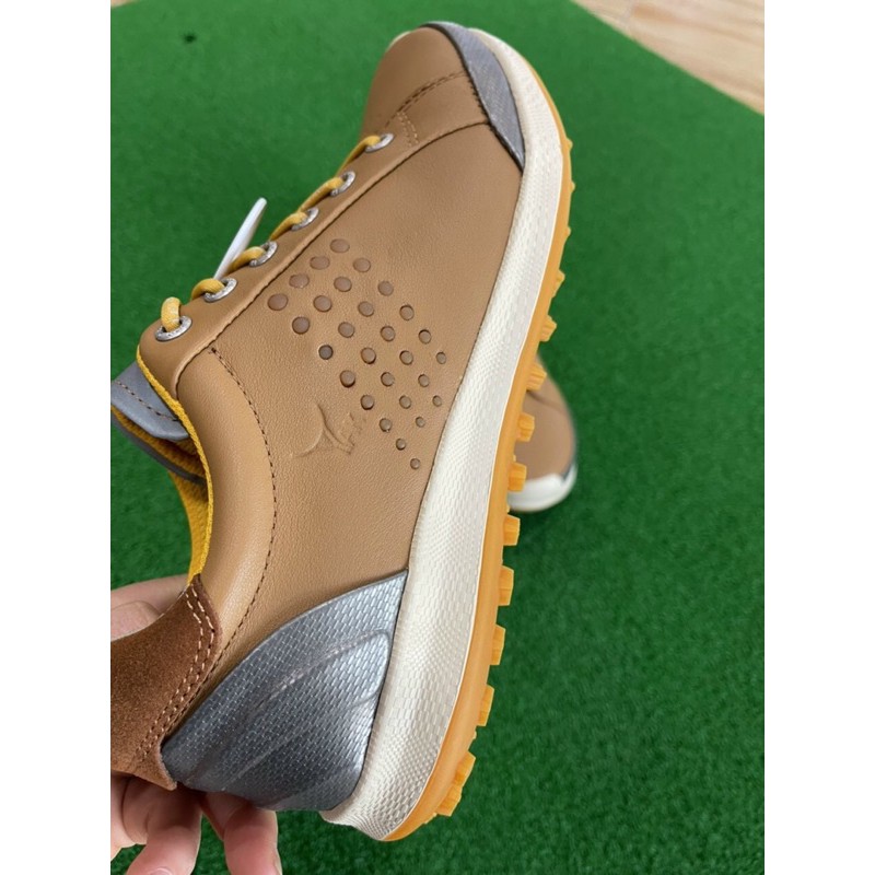 Giày Golf ecco Da Vàng Bò Mẫu 2021- Hàng Nhập Khẩu