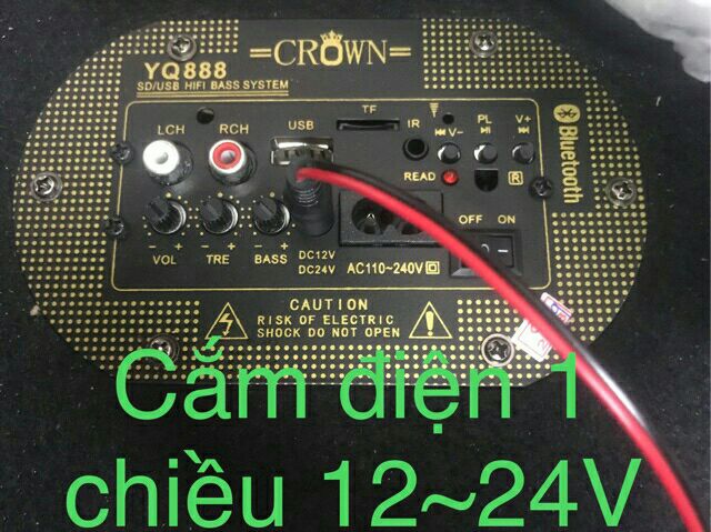 [Mã ELMS05 giảm 5% đơn 300k]Loa crown vuông số 10 có hỗ trợ nguồn 24V