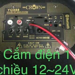 Loa crown vuông số 10 bluetooth.