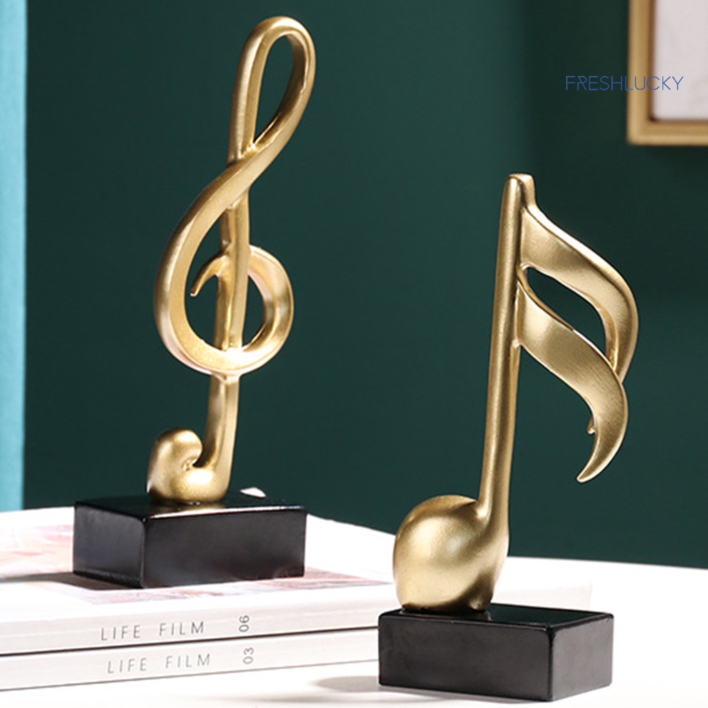 Set 3 mô hình nốt nhạc màu vàng dùng để trang trí phòng khách độc đáo