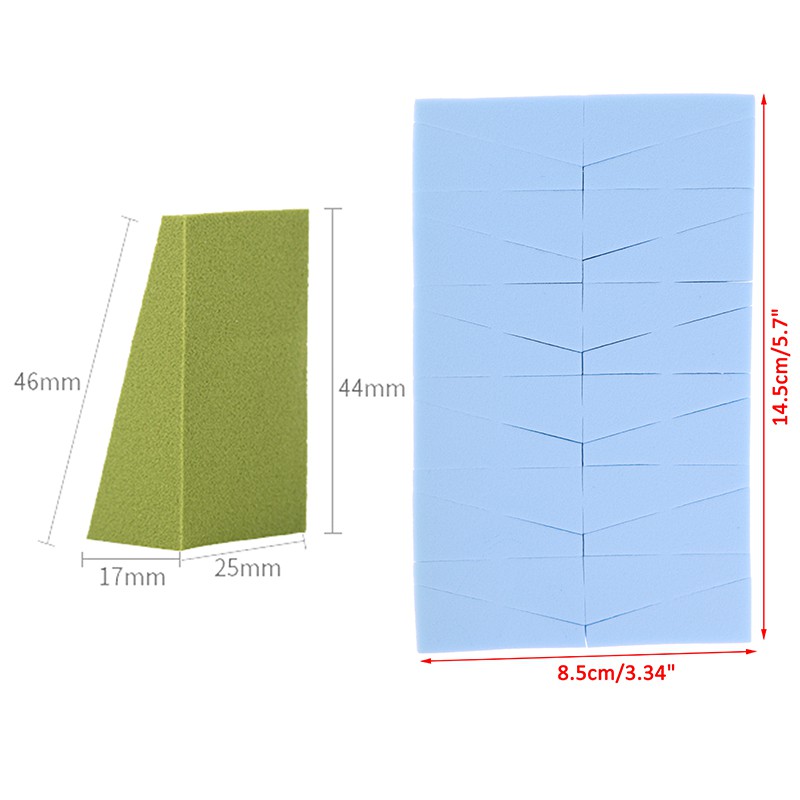 Set 24 mút trang điểm tán nền đa năng hình tam giác