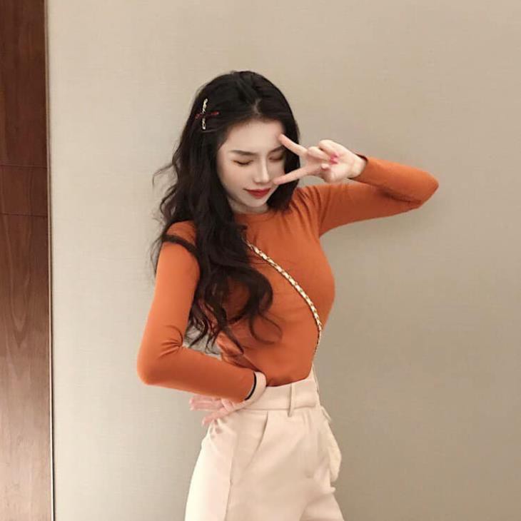 áo giữ nhiệt cổ tròn cho nữ