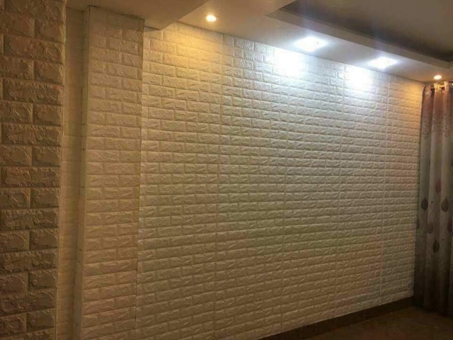 Giấy Dán Tường- Xốp dán tường 3D dày 4mm sang trọng chống ẩm mốc cách âm cách nhiệt | BigBuy360 - bigbuy360.vn